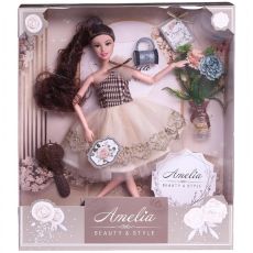 Кукла ABTOYS Amelia Современный шик PT-01616 с аксессуарами 30 см